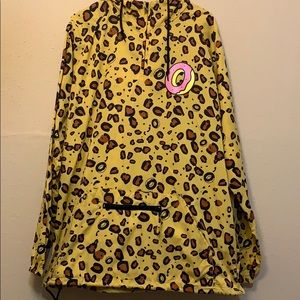 Thin Leopard print Odd Future windbreaker/ hoodie